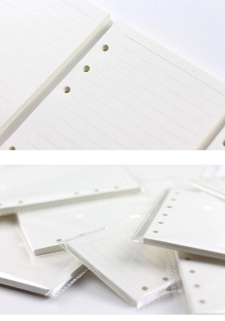6-hole Notebook Loose-leaf Refill Blank Dot Matrix Horizontal Line