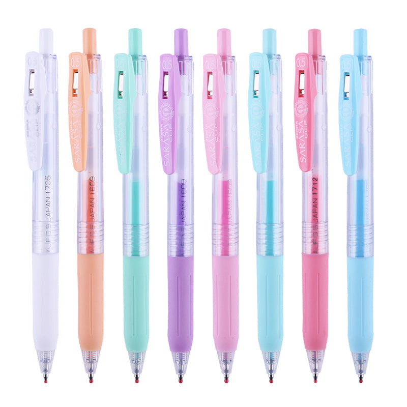 Color Press Gel Pen 8-Color Set Water Pen Milk Color
