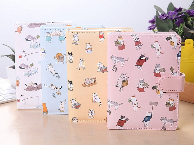 King Valley Ukiyoga Large 32K Creative Cartoon Magnetic Buckle Notebook Notebook Books New