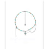 Color Stone Pendant Necklace All-matching Graceful Clavicle Chain