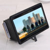 Sleek mobile phone screen amplifier display for enhanced viewing experience of urban cityscape