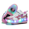 Children's Fashion Removable Charging With Lights Light-emitting Roller Skates