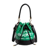 Color Contrast Patchwork Bucket Shoulder Handbag