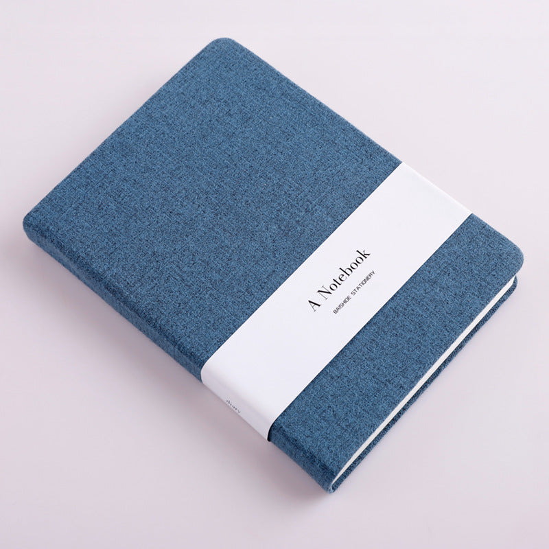 Notebook with a cloth cover