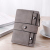 Women's Short Retro Frosted Three-fold Wallet