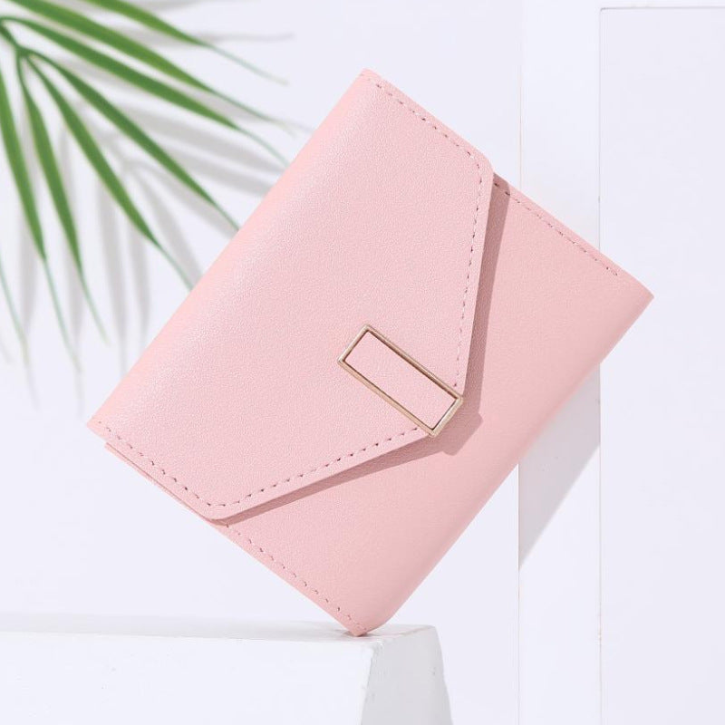 Women's Short Wallet With Multiple Change Slots