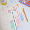 Little Bear Plastic Sleeve Schedule Book Cute Girl Heart Full Color Notebook Student Hand Account