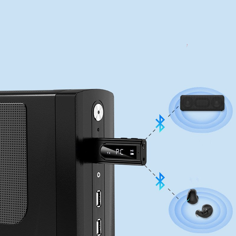 USB car FM bluetooth receiver for MP3 playback