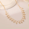 Women's Simple, Temperamental And Personalized Fashionable Golden Circle Zircon Tassel Necklace