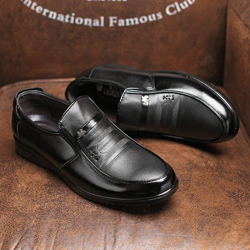 Casual Light Bottom Men's Leather Shoes