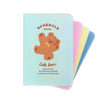 Little Bear Plastic Sleeve Schedule Book Cute Girl Heart Full Color Notebook Student Hand Account