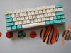 Customized Mechanical Keyboard Kit Left 64 Glass Fiber Positioning Plate RGB Bottom Light