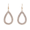 Women's Eye-catching Hollow Single Water Drop Metal Alloy Earrings