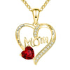 Women's Graceful And Fashionable Heart-shaped Lettering Diamond-studded Necklace