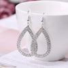 Women's Eye-catching Hollow Single Water Drop Metal Alloy Earrings