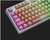 Word Penetration Dyed Keycap 104PBT Material Translucent