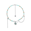 Color Stone Pendant Necklace All-matching Graceful Clavicle Chain