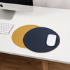 Solid Color Double Sided Round Mouse Pad Office Game Anti-Slip