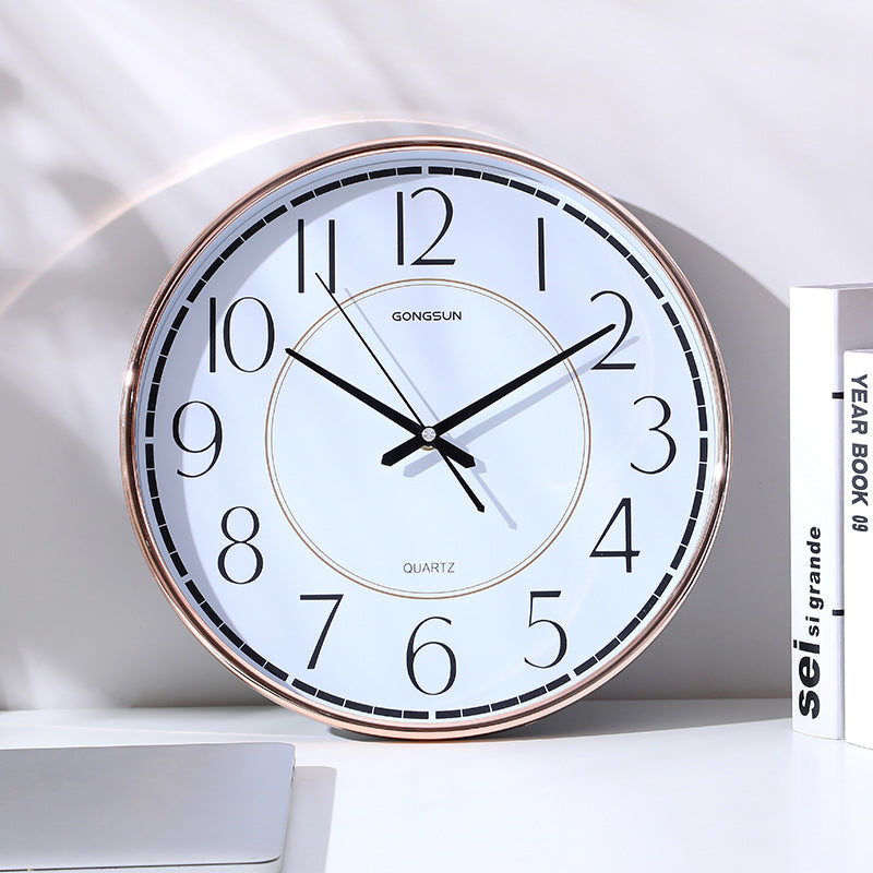 Wall Clock Office Simple Nordic Atmosphere Home Fashion Creative Bedroom Round Clock