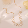 Women's Simple, Temperamental And Personalized Fashionable Golden Circle Zircon Tassel Necklace