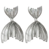 Women's Fashion Silver Needle Fishtail Modelling Earrings