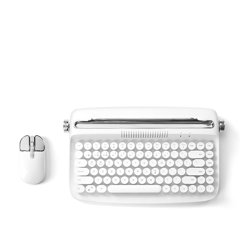 Retro Ipad Bluetooth Keyboard Mouse Set Cute Office