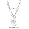 Women's Simple Personalized All-match Metal Heart-shaped Photo Box Necklace