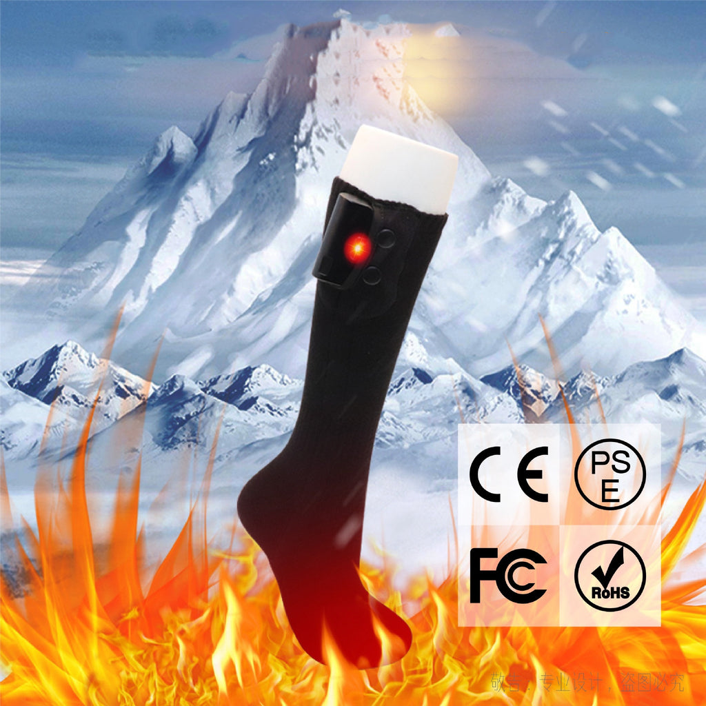 Heating Cotton Socks Feet Warmer Third Gear Fixed Temperature Full Foot