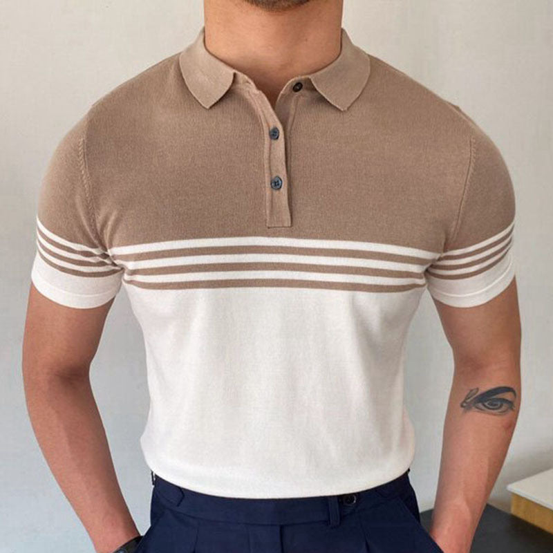 Business Casual Menswear: Striped Polo Shirt