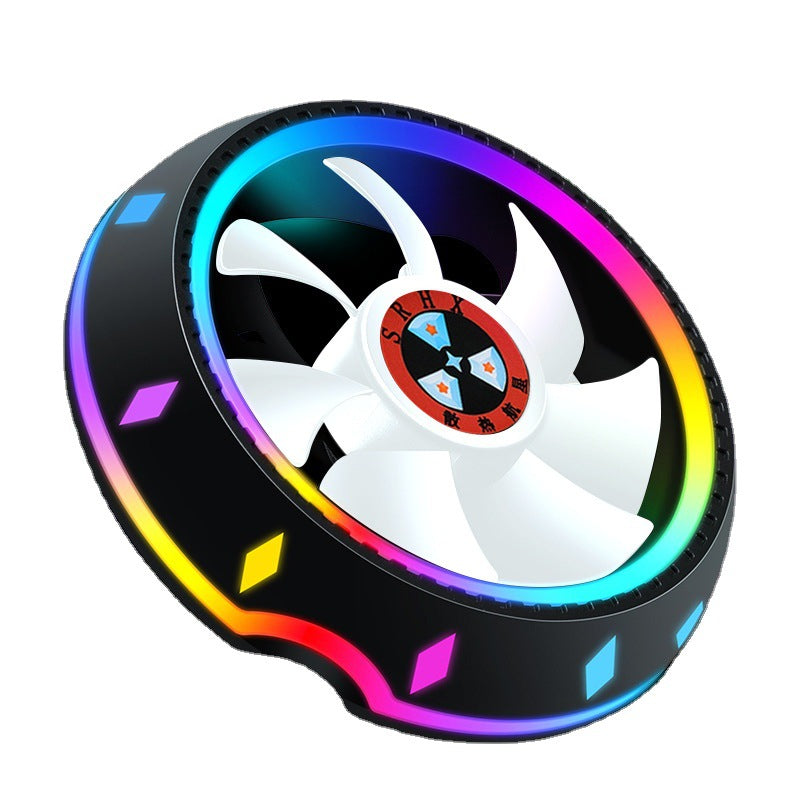 Silent RGB LED Air CPU Cooler Fan Desktop Computer Heatsink Radiato Colorful Cooling For 115X AMD