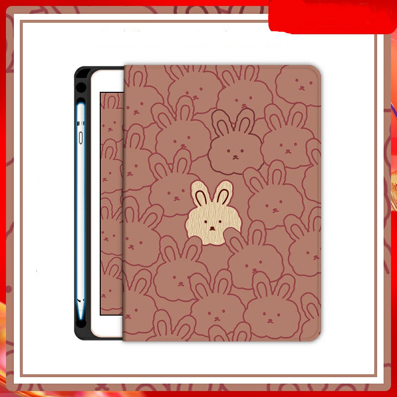Cartoon Cute Rabbit Silicone Computer Case