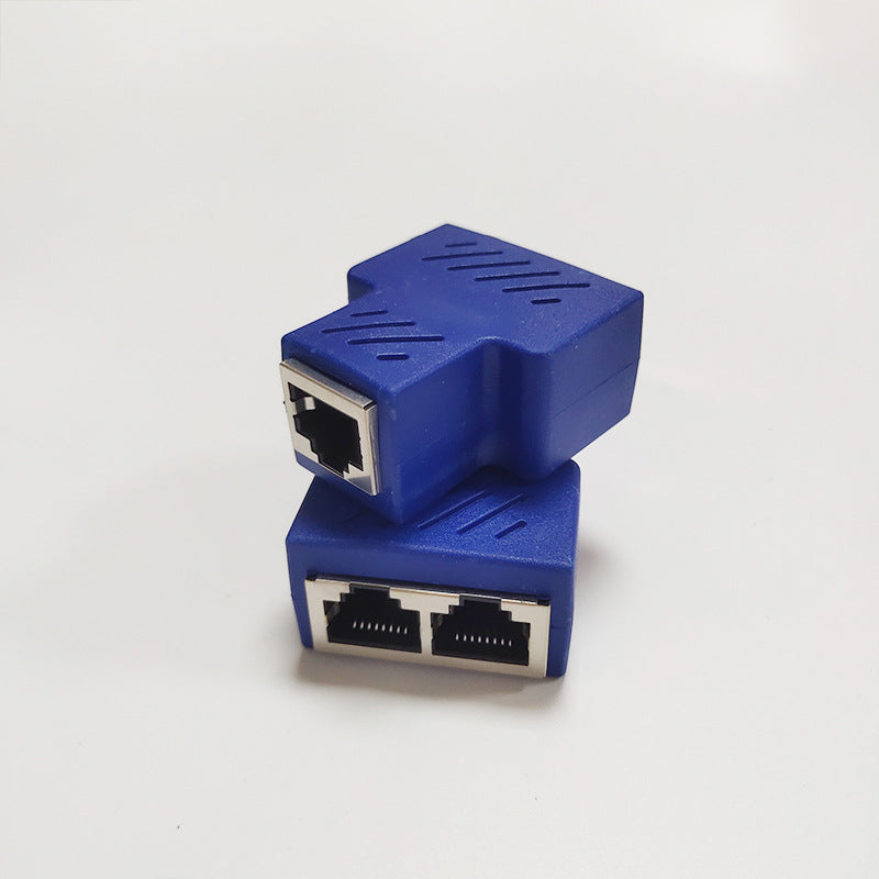 RJ45 Network Three-way Tee Network Cable Cable Seperater Network Cable Extension One Divided Into Two Adapter IPTV Network Cable Connector