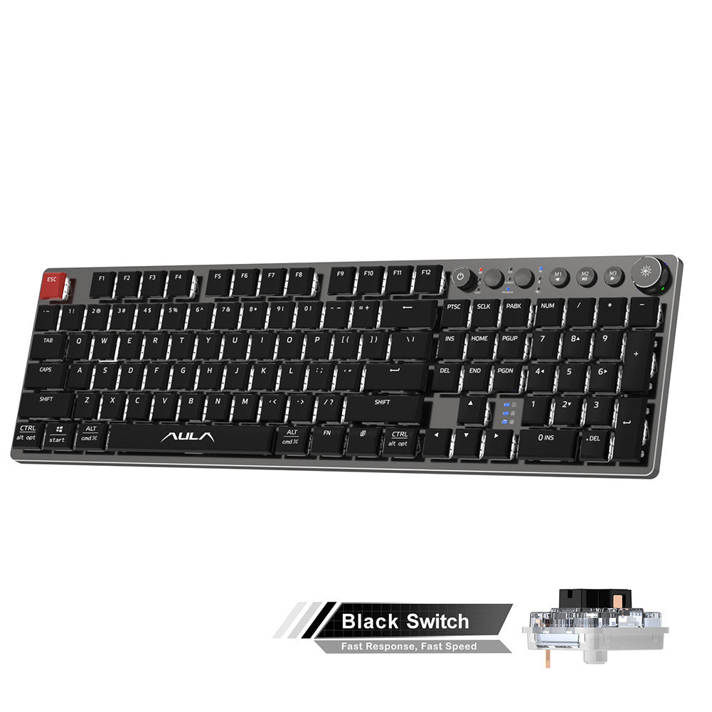 Wireless Mechanical Keyboard Thin 104 Keys