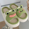 Soft Sole Sweat-absorbing And Breathable Slippers New Type Of Anti Slip Cute Frog