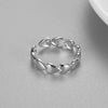 S925 Entire Sterling Silver Ring Adjustable