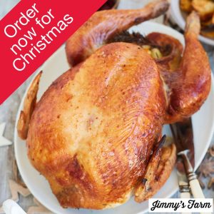 Jimmys Farm Free Range Rustic Bronze Turkey, 10kg Minimum Weight (Serves 18 - 22 people)