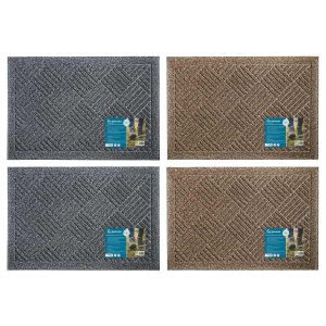 JVL Dirt Defender Door Mat in 2 Colours, 40 x 60 cm - 2 Pack