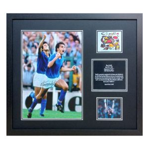 Marco Tardelli Signed Framed 1982 Italy Football Photograph