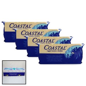 Coastal Rugged Mature Cheddar, 4 x 1kg