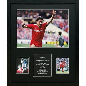 Ian Rush Signed Framed Liverpool Football Photograph
