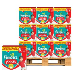 Pampers Baby Dry Pants Size 8, 30 x 117 Pack