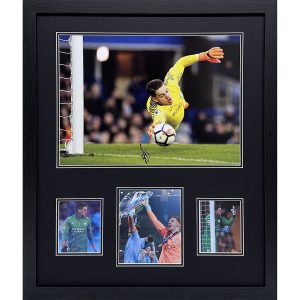 Ederson Signed Framed Manchester City Football Photograph