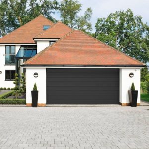 Cardale Rib Woodgrain Sectional ISO45 Door with Installation up to 2.286 metres width in 3 Colours