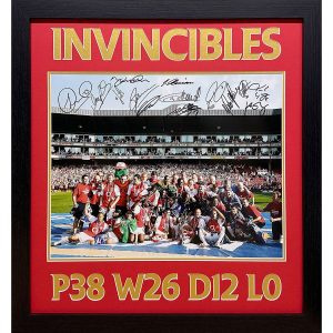 Arsenal Invincibles Photo Signed by 14 Football Players