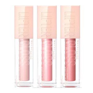 Maybelline New York 3 Pack Lifter Gloss, Ice, Moon & Petal