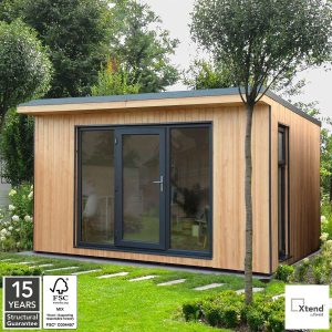 Installed Forest Garden Xtend Insulated Garden Room 13ft 3" x 10ft (4 x 3m)