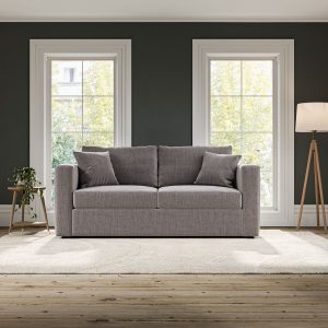 Oxford Grey Fabric Sofa Bed