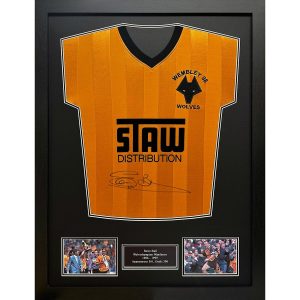 Steve Bull Signed Framed Wolverhampton Wanderers Football Shirt