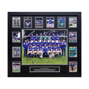 Everton Signed Framed 1987 Champions by x12 Football Players Photo