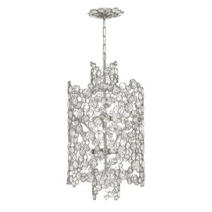 Elstead Anya Two Tier Pendant - Silver Leaf